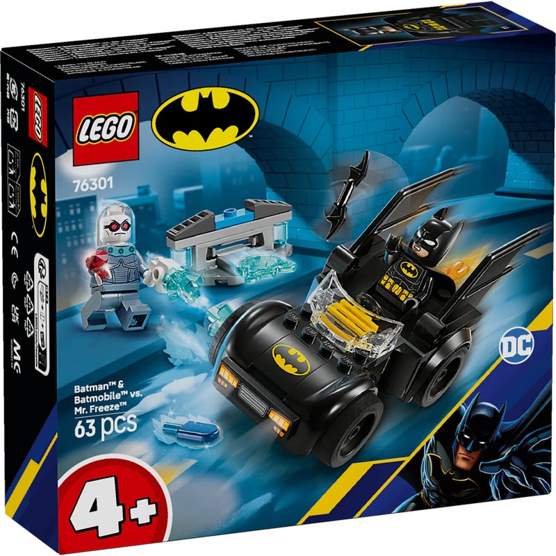 LEGO - DC Batman & Batmobile VS Mr.Freeze 63 Pieces - 76301 - Image 1