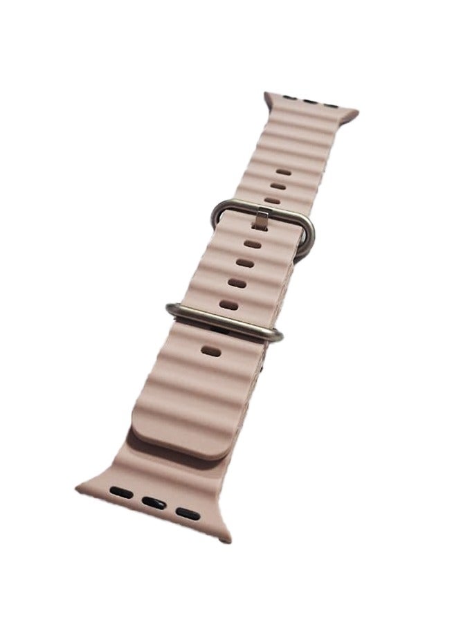 Stylish Silicone Strap for X8 Ultra Smart Watch 42-49mm - Fashionable and comfortable design, waterproof, heat and corrosion resistant, flexible and durable for daily and sports use, perfectly compatible with X8 Ultra Watch and gives you a stylish look and perfect fit on your wrist - Pink