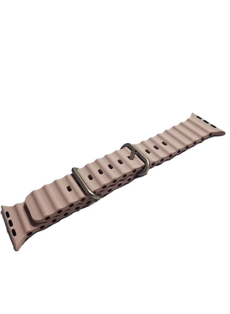 Stylish Silicone Strap for X8 Ultra Smart Watch 42-49mm - Fashionable and comfortable design, waterproof, heat and corrosion resistant, flexible and durable for daily and sports use, perfectly compatible with X8 Ultra Watch and gives you a stylish look and perfect fit on your wrist - Pink