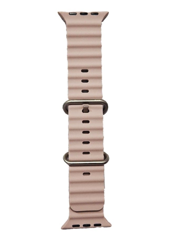 Stylish Silicone Strap for X8 Ultra Smart Watch 42-49mm - Fashionable and comfortable design, waterproof, heat and corrosion resistant, flexible and durable for daily and sports use, perfectly compatible with X8 Ultra Watch and gives you a stylish look and perfect fit on your wrist - Pink