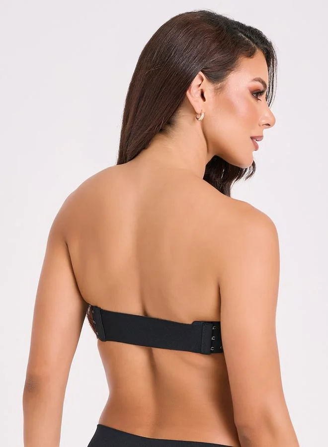 Styli Strapless Non-Wired Push-Up Bra with Interchangeable Back Straps
