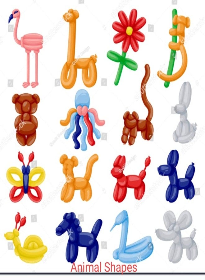 FULLFILLS Latex long modelling rubber balloons animals kit twisting balloon with free 2 air pump (1 big pump + 1 small pump) - Image 5