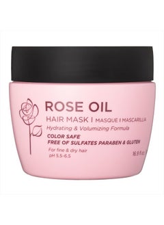 L LUSETA Luseta Rose Oil Hair Mask Moisturing & Hydrating Masque 16.9 Oz Deep Nourishment for Fine and Dry Hair, Sulfate and Paraben Free  - Image 1