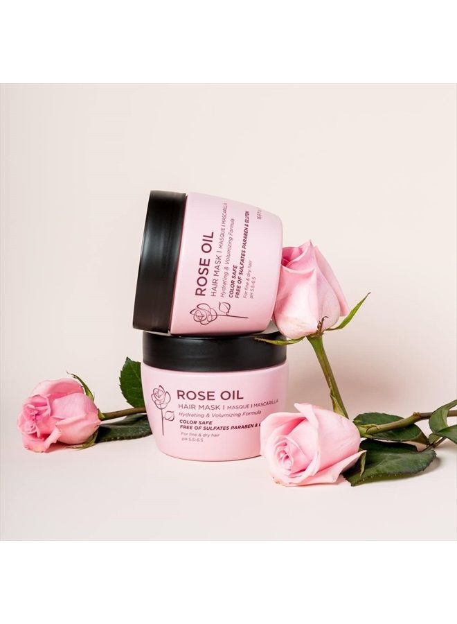 L LUSETA Luseta Rose Oil Hair Mask Moisturing & Hydrating Masque 16.9 Oz Deep Nourishment for Fine and Dry Hair, Sulfate and Paraben Free - Image 3
