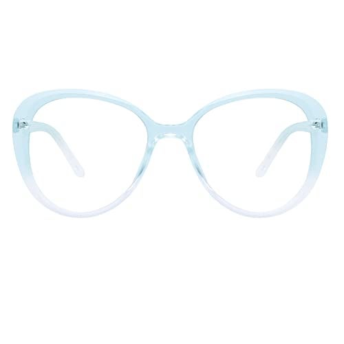 Peter Jones Transparent Cateye Oversized Large Blue Light Blocking Computer/Gaming Glasses for Women/Girls (20389T2) - Image 4