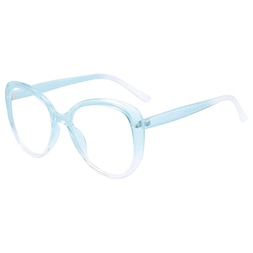 Peter Jones Transparent Cateye Oversized Large Blue Light Blocking Computer/Gaming Glasses for Women/Girls (20389T2) - Image 3