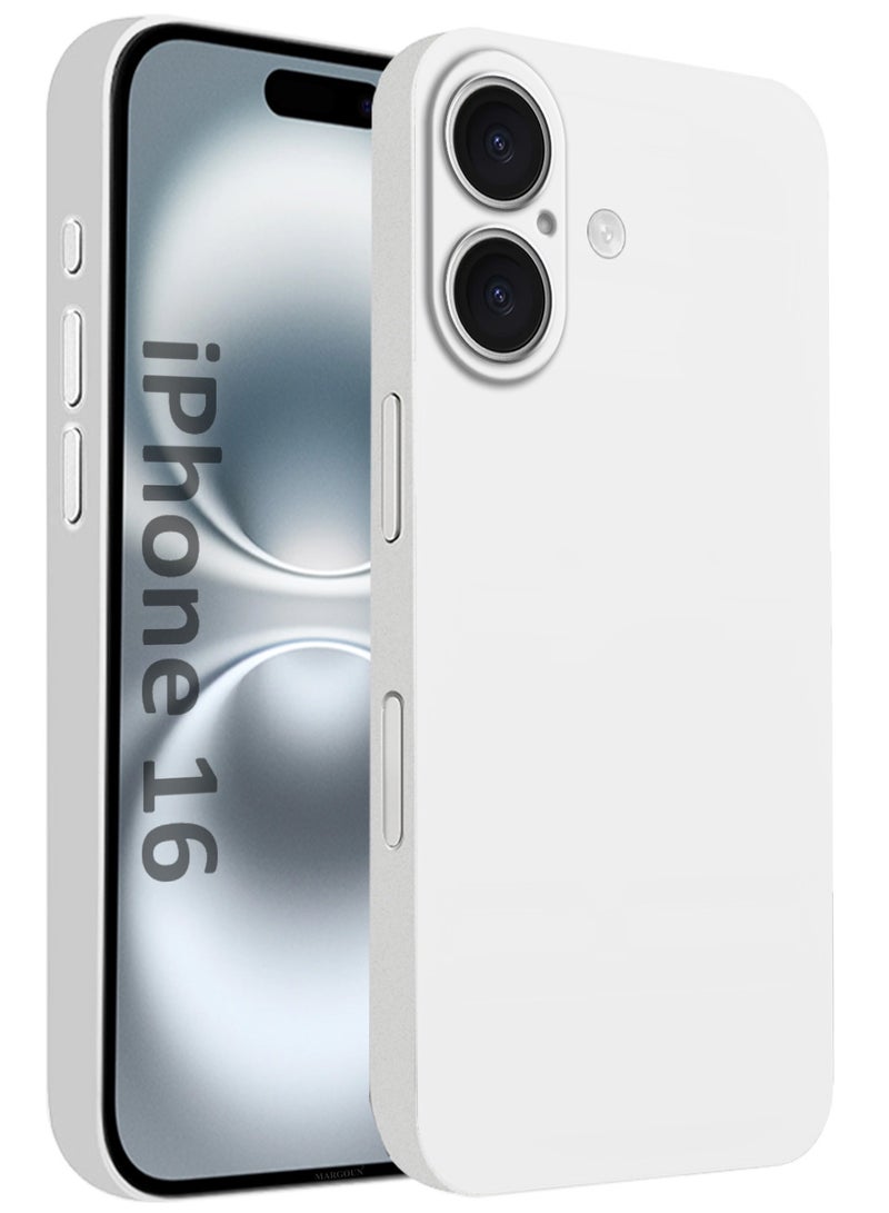 CATANES ( for iPhone 16 ) Ultra Thin Case Cover Air Skin Series Back Cover Sturdy Durable Case Drop Protection Cover - Transparent White - Image 1