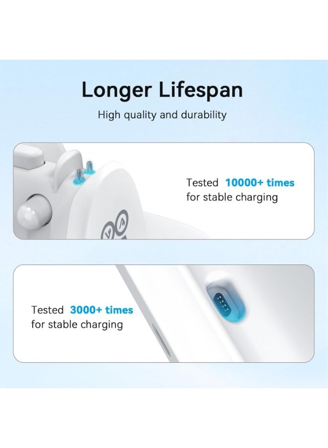 اي ام في ار ميناء شحن مغناطيسي 2 في 1 متوافق مع علبة إكسسوارات نظارات راي بان ميتا وايفارر/سايكلر/هيدلاينر الذكية، شاحن مع مؤشر LED (غير متوافق مع أوكلي) - Image 3