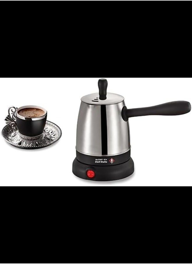 Gulf Dalla Electric Turkish Coffee Maker 300mL 800W GA-C96836 Silver  - Image 1