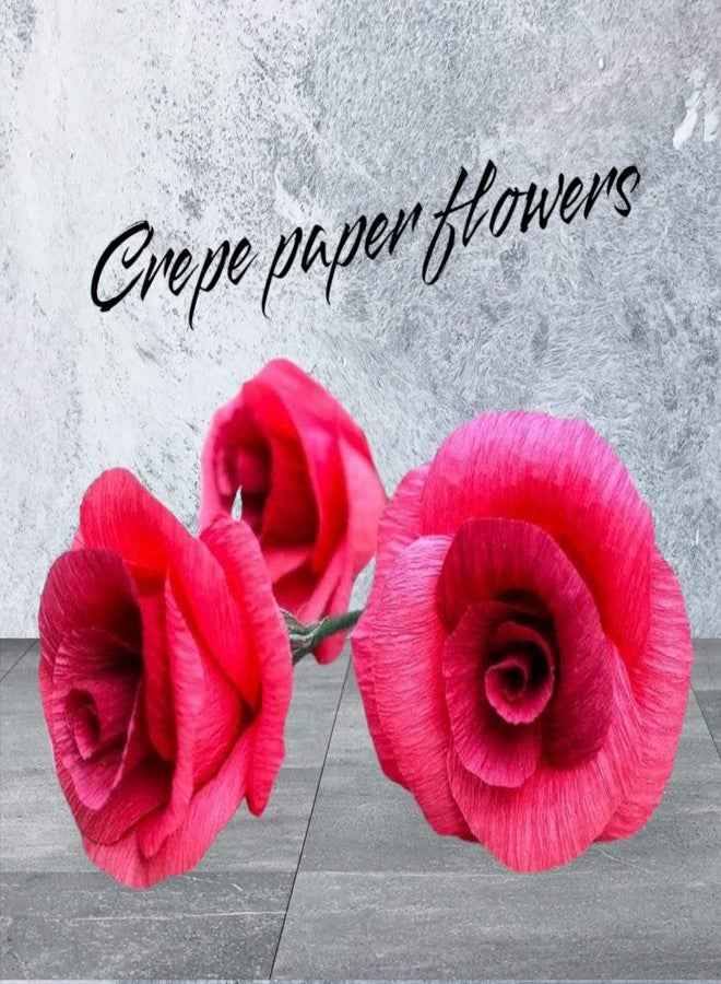 CREATIVE PENCIL Wrinkled Crepe Paper Roll for DIY Flower Making and Wrapping, Perfect for Art and Craft Projects with Multicolored Options (24cm x 200cm, Pack of 5) - Image 4