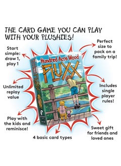 لوني لابس لعبة بطاقات Looney Labs Hundred Acre Woods Fluxx، ممتعة ومناسبة للعائلة، تتميز بأسلوب لعب متغير باستمرار، وتتضمن لعبة Winnie The Pooh وأصدقائه - جولات سريعة من 10 إلى 30 دقيقة، مناسبة للأعمار من 8 سنوات فما فوق  - Image 3
