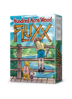 لوني لابس لعبة بطاقات Looney Labs Hundred Acre Woods Fluxx، ممتعة ومناسبة للعائلة، تتميز بأسلوب لعب متغير باستمرار، وتتضمن لعبة Winnie The Pooh وأصدقائه - جولات سريعة من 10 إلى 30 دقيقة، مناسبة للأعمار من 8 سنوات فما فوق  - Image 1