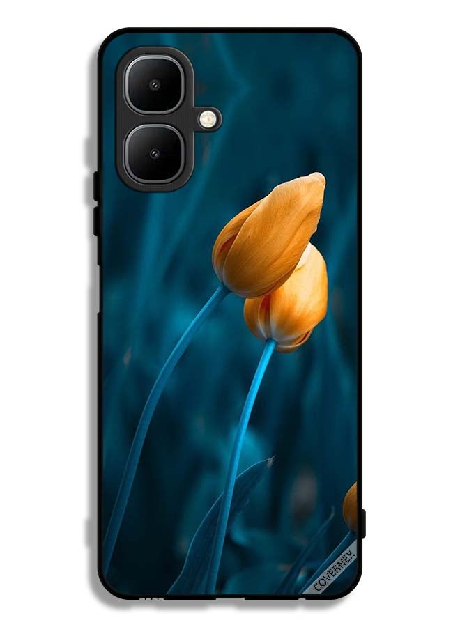 Covernex Tecno Pop 10 Protective Case Cover Two Cute Flowers