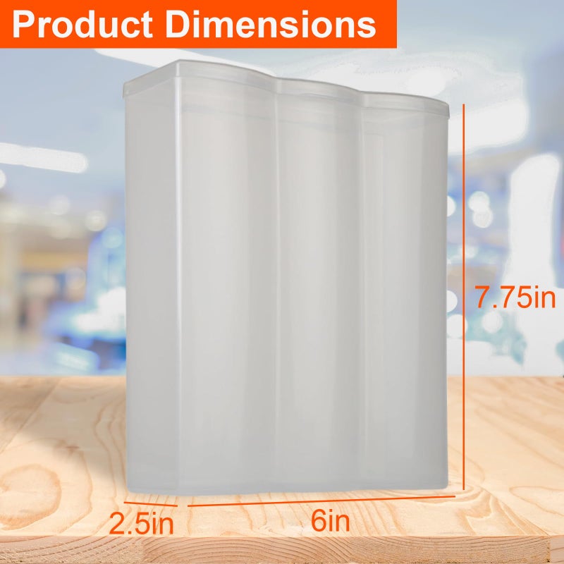 Home-X Convenient Cracker & Cookie Keeper - Airtight Storage Containers Perfect for Preserving Freshness - Saltine Cracker & Cookie Keeper - Crush-Proof Round & Square - 3 Rows - Image 5