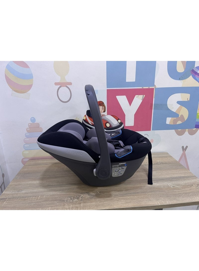 Apramo Group 0+ Infant Car Seat | Lightweight Carrier for Newborns 0-13kg | Sun Canopy & Ergonomic Handle | Secure 3-Point Harness - Image 5