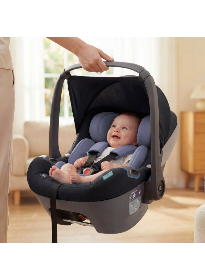 Apramo Group 0+ Infant Car Seat | Lightweight Carrier for Newborns 0-13kg | Sun Canopy & Ergonomic Handle | Secure 3-Point Harness - Image 1