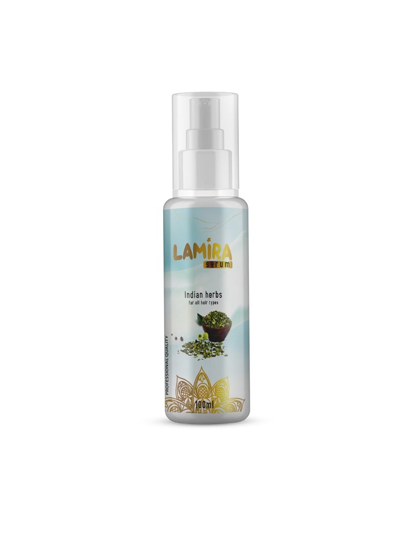 Lamira Serum with Indian Herbs 100ml – Heat Protection & Shine - Image 1