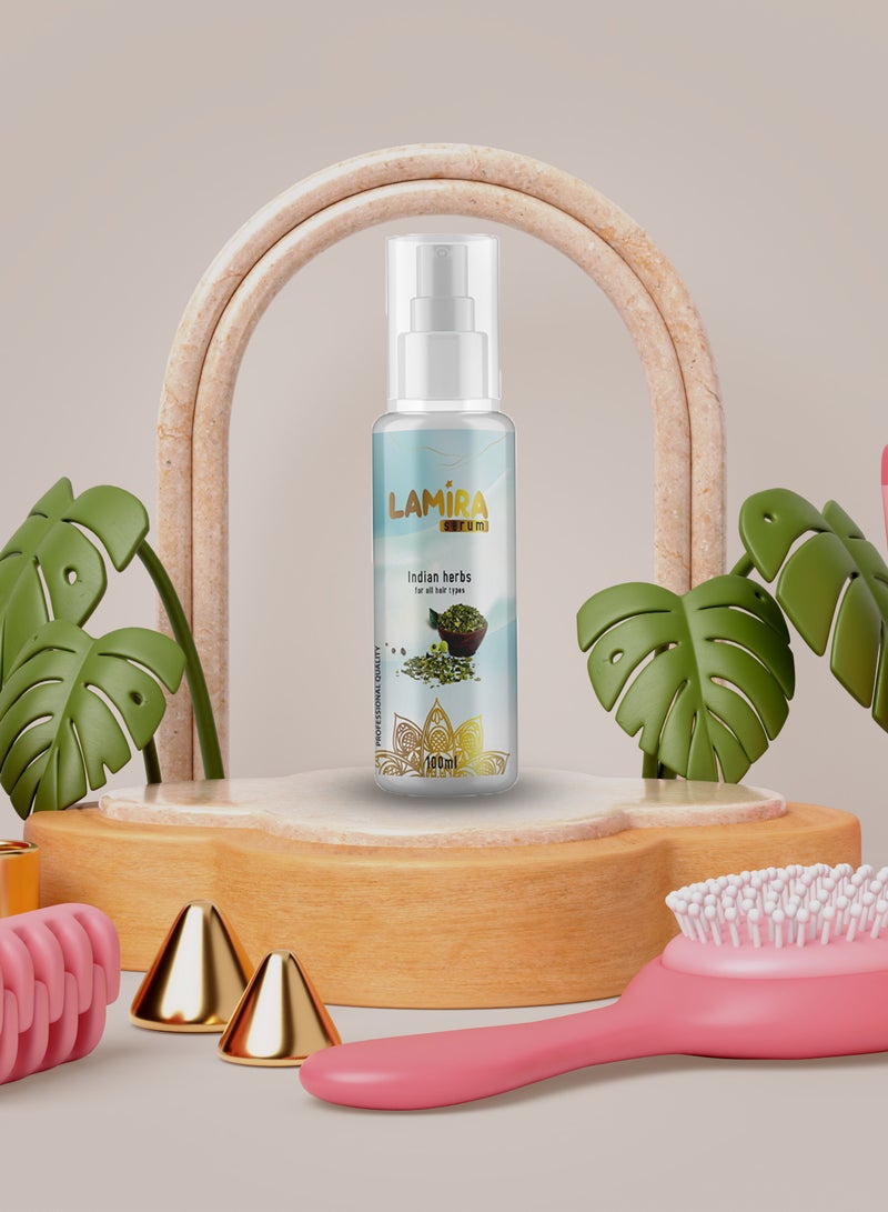 Lamira Serum with Indian Herbs 100ml – Heat Protection & Shine - Image 4