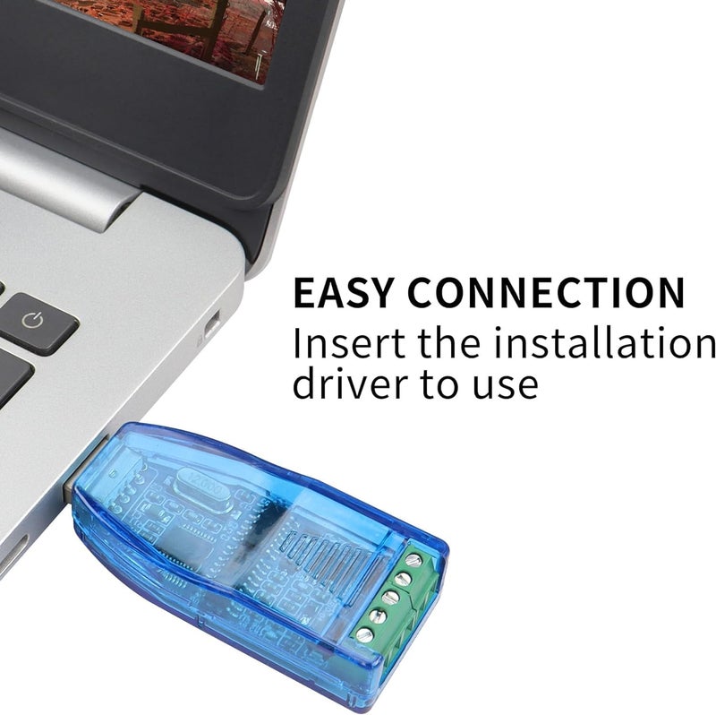 RuhZa محول USB إلى RS485 RS232 محول USB 2.0 إلى RS-485 RS-232 مع شريحة CH340 متوافق مع Windows 11 10 8 7 XP و Mac OS (RT-SMR485) - Image 4