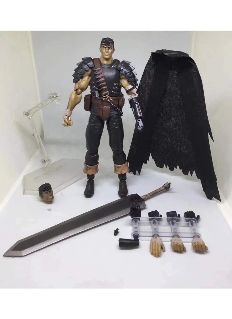 Generic - Character Model Toy Gifts Berserk Figure Guts Black Swordsman Figure Anime Figure Action Figure PVC Statue - Image 1