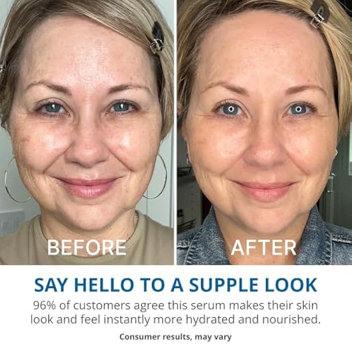 goPure Hyaluronic Acid Dramatically Dewy Serum - Hyaluronic Acid Serum for Face in a Nourishing Formula with Aloe Vera and Hibiscus Extract for Visibly Hydrated, Smoother-Looking Skin - 1 fl oz - Image 4