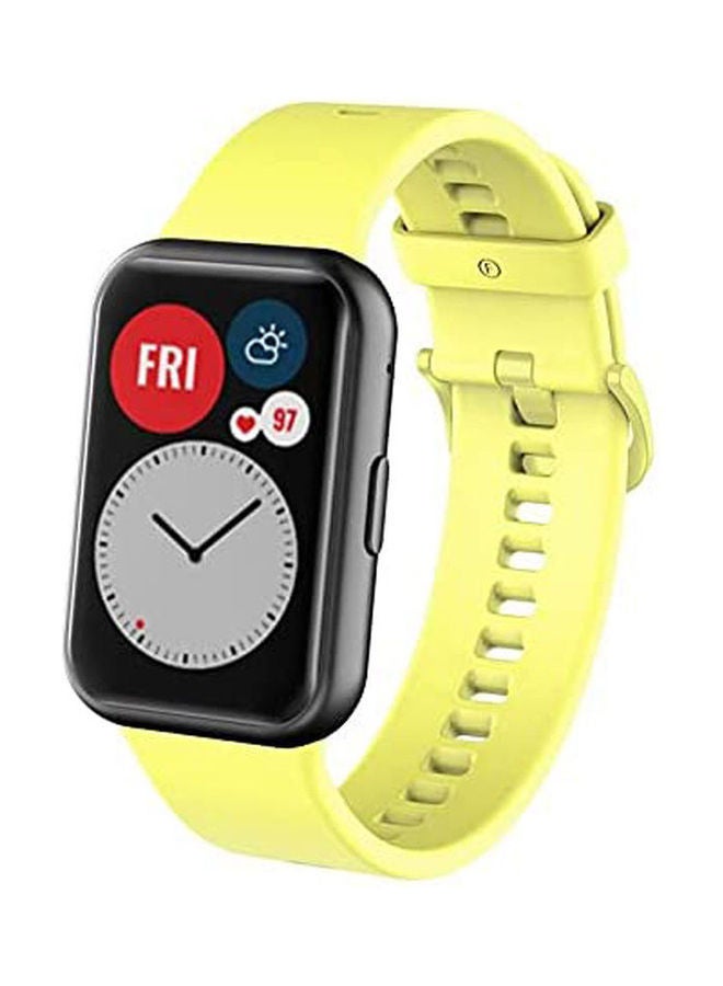 NIBEMINENT Wristband For Huawei Watch Fit Yellow - Image 4