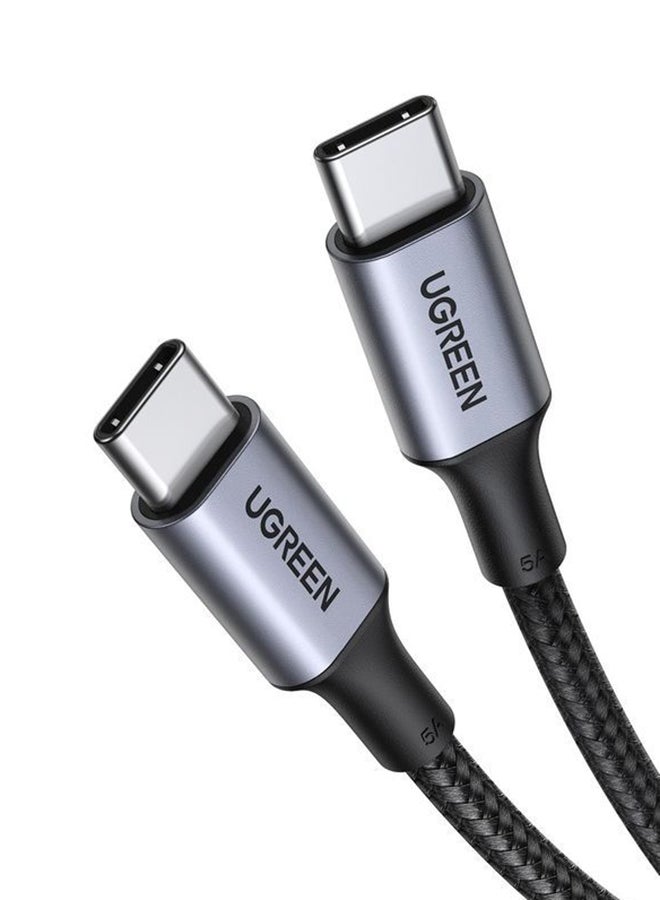 Ugreen USB C Cable 2M, Braided 100W Power Delivery PD Fast charge Cable USB C to USB C Compatible for iPad mini 6，MacBook Pro 2021 14" 16", MacBook Air, iPad Pro 12.9", Samsung S21+, Huawei P30 - Image 1