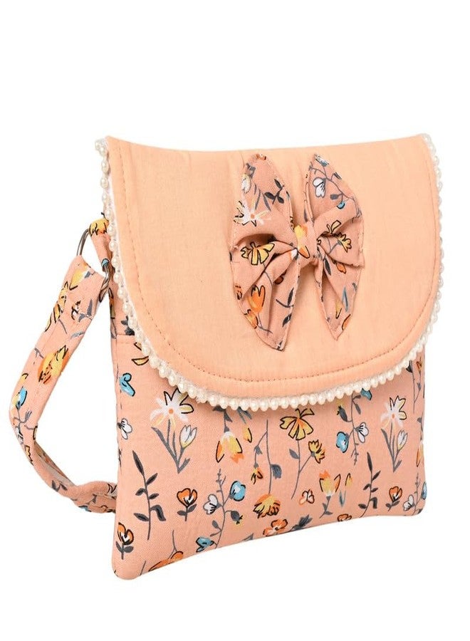 Coco Candy Women's Casual Lightweight Stylish Handbag | Floral Bow Peach Sling Bag for Women - Perfect for Daily Use - Image 2
