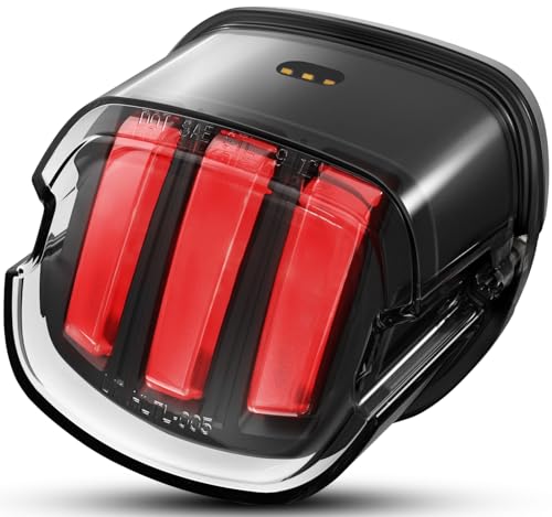 AUDEXEN LED Strobe Brake Tail Light Rear Motorcycle Taillights Compatible with Harley Dyna Sportster Road King Fatboy Electra Glide Heritage Softail Touring Sportster