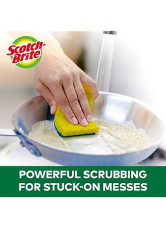 Scotch Brite Heavy Duty Cellulosic Scrub Sponge 3 Units Pack Kitchen Sponge Dish Sponge Scrub General Purpose Cleaning Food Safe Non Rusting Kitchen Garage Outdoor  - Image 4