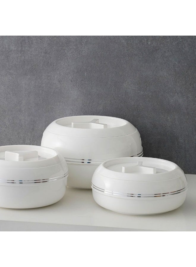 DANUBE HOME Palazio 3-Piece Jambo Casserole Set – 5500ml, 7500ml, 10000ml | Insulated Hot Pot Set for Food Storage & Serving | Durable, Stylish & Heat-Retaining Design  - Image 3