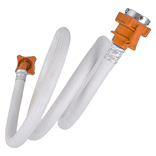 MLD 3 meter automatic washing machine with Tap Adaptor Water pipe inlet Flexible hose pipe front load and top loading fully automatic Washing Machines (Size 3 Meter,Color-Multi, Material-Plastic) - Image 1
