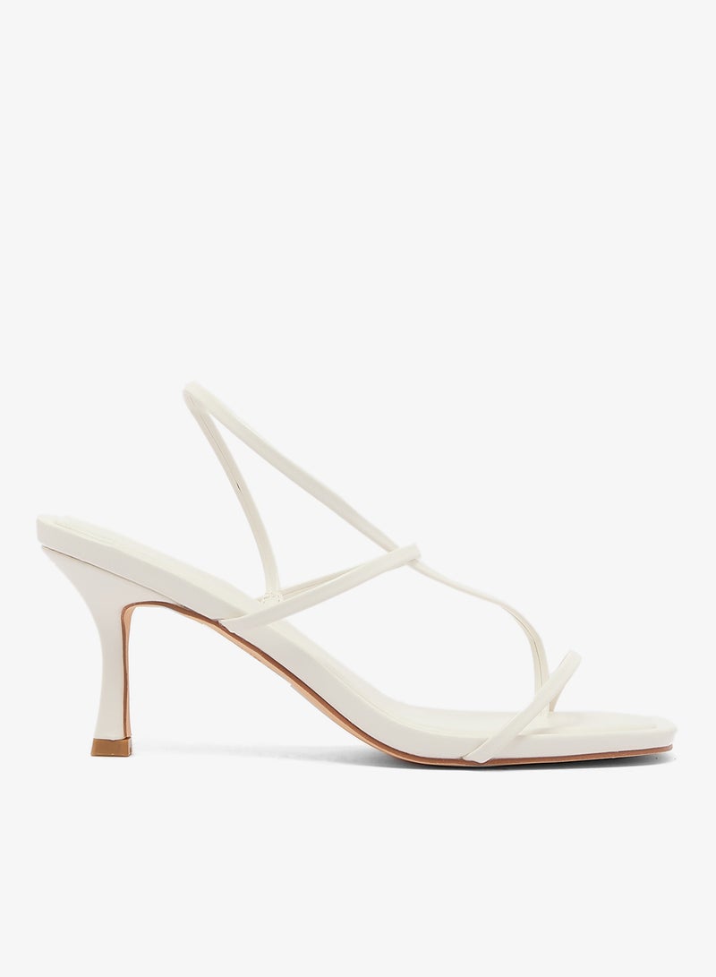 GLAMOROUS Ankle Strap Barely High Heel Sandals - Image 1