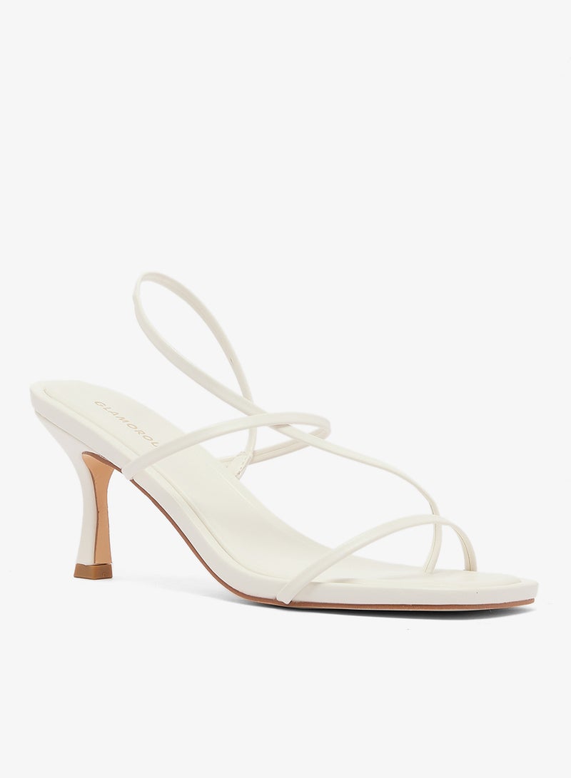 GLAMOROUS Ankle Strap Barely High Heel Sandals - Image 2