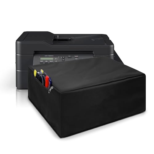 ALIFIYA Nylon Dust Proof Washable Printer Cover for Brother Dcp-T820Dw / Mfc-T920Dw / Dcp-T710W All-In One Ink Tank - Black - Image 1