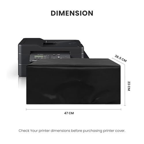 ALIFIYA Nylon Dust Proof Washable Printer Cover for Brother Dcp-T820Dw / Mfc-T920Dw / Dcp-T710W All-In One Ink Tank - Black - Image 2