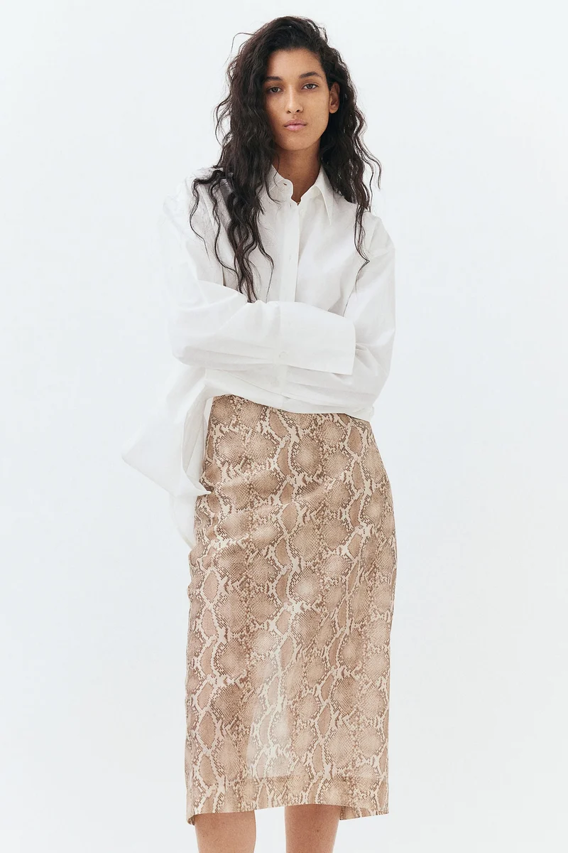 H&M Lyocell-blend pencil skirt