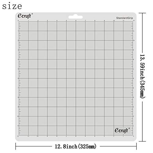 Ecraft StandardGrip Cutting Mat for Silhouette Cameo 5/4/3/2/1: 12X12inch Non-Slip Square Gridded Transparent Quilting Cut Mats Replacement Accessories for Silhouette Cameo. - Image 2