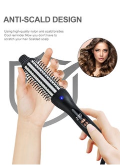 BESTIS 2025 New Upgrade Thermal Brush 1.5 in Curling Brush, Hot Brush Ionic Heated Curling Iron, Dual Voltage Travel Straight Wand Brush, LCD Display 120°C to 230°C  - Image 5