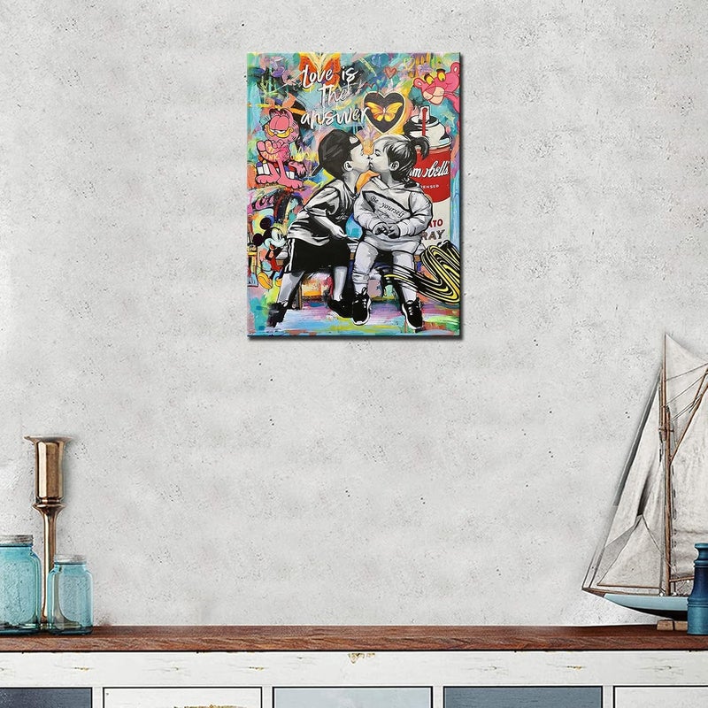 Tucocoo Banksy Street Art Canvas Wall Decor - Image 3