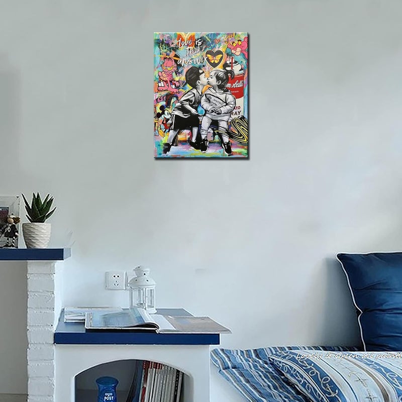 Tucocoo Banksy Street Art Canvas Wall Decor - Image 4