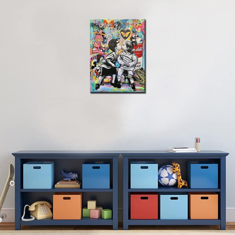 Tucocoo Banksy Street Art Canvas Wall Decor - Image 2