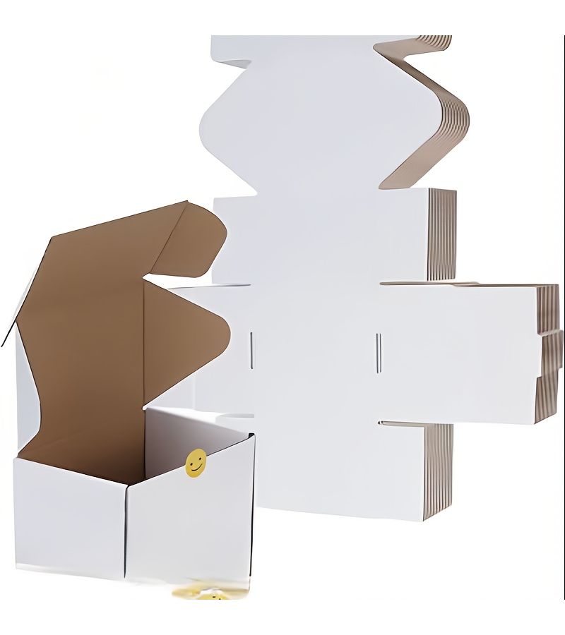 White Corrugated Cardboard Boxes 15 Pack 6x4x2.3 Inch for Mailing Packaging - Image 1
