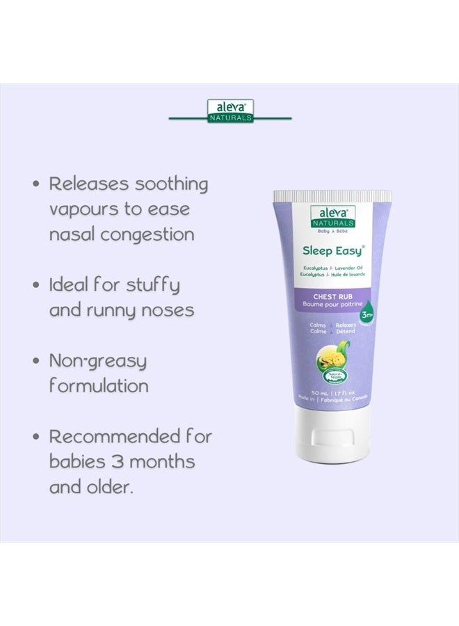 Aleva Naturals Soothing Comfort Chest Rub | Gentle and Easy to Use | Healthy Baby Care | Refreshing Scents of Eucalyptus and Lavender Oils | for Babies with Stuffy, Runny Noses - 1.7 Fl Oz - Image 2
