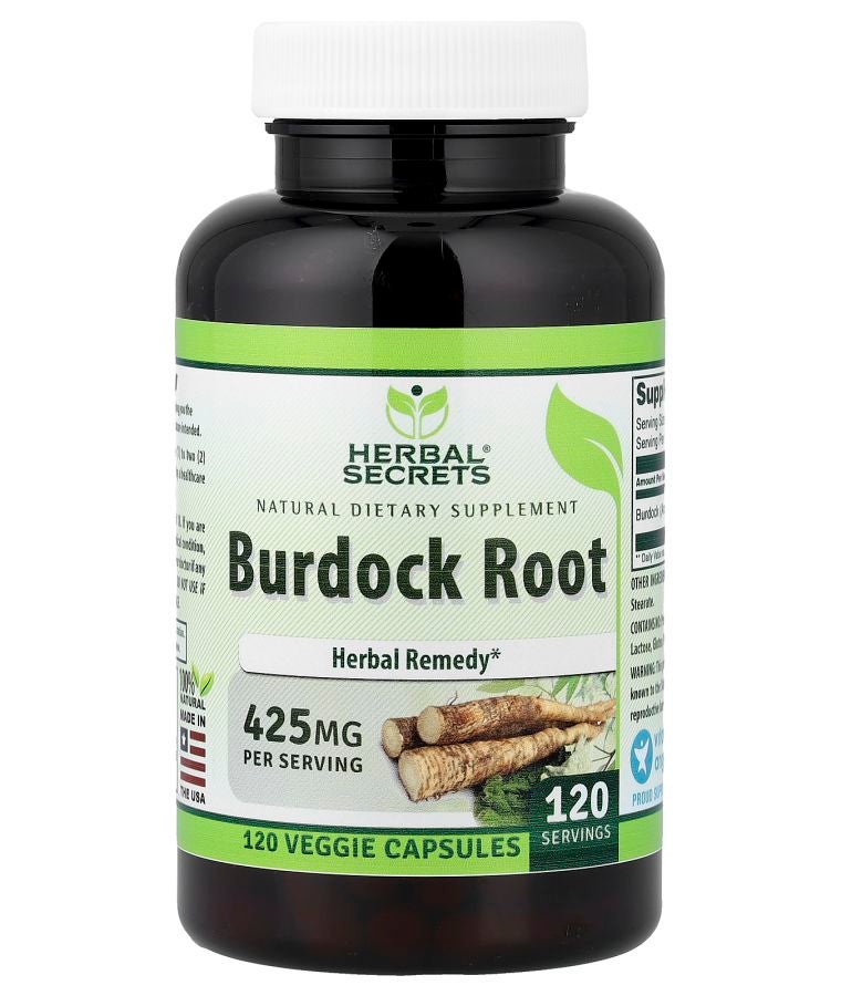 Burdock Root 425 mg 120 Veggie Capsules