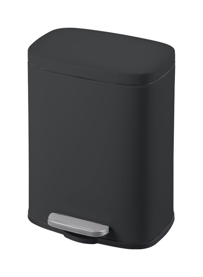Trust Stainless Steel Trash Bin 20L Black Anti-Fingerprint & Soft Close Lid - Image 2