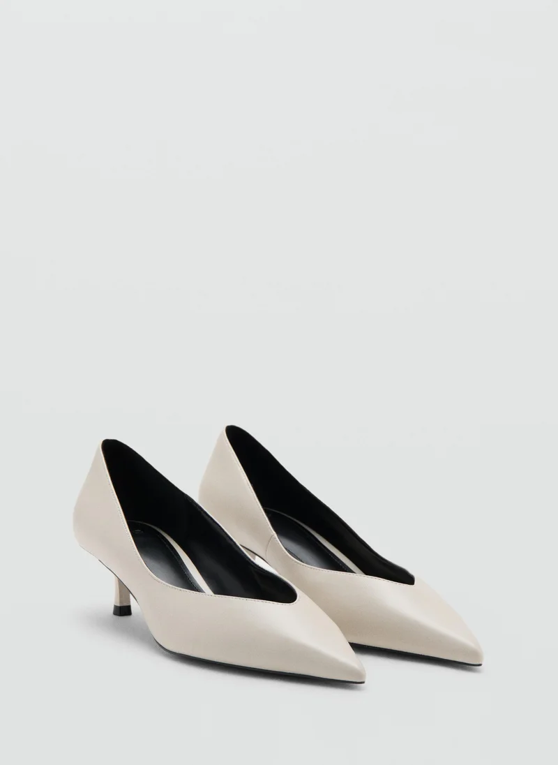 Mango 05-CRUDO Kitten Heel Pointed Toe Shoe for Women | Best Price UAE