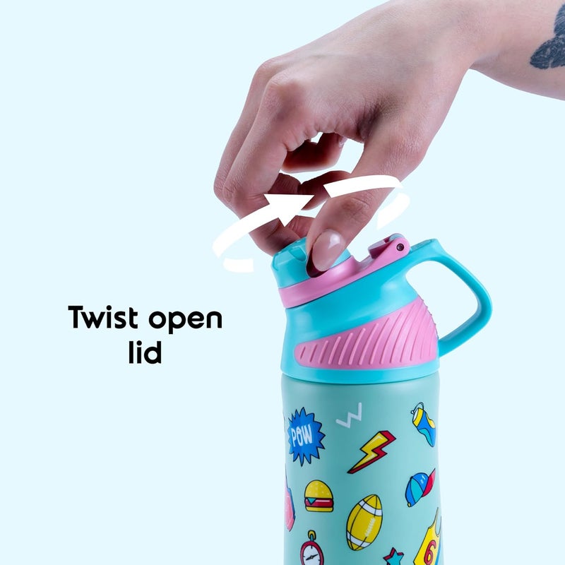 Rabitat ZYLO Personalized Vacuum Insulated Water Bottle Sizzle 550ml | 2 Years Brand Warranty | Water Bottle for School Kids | Upto 24 hrs Hot and Cold Steel Water Bottle | ISI Certified - Image 4