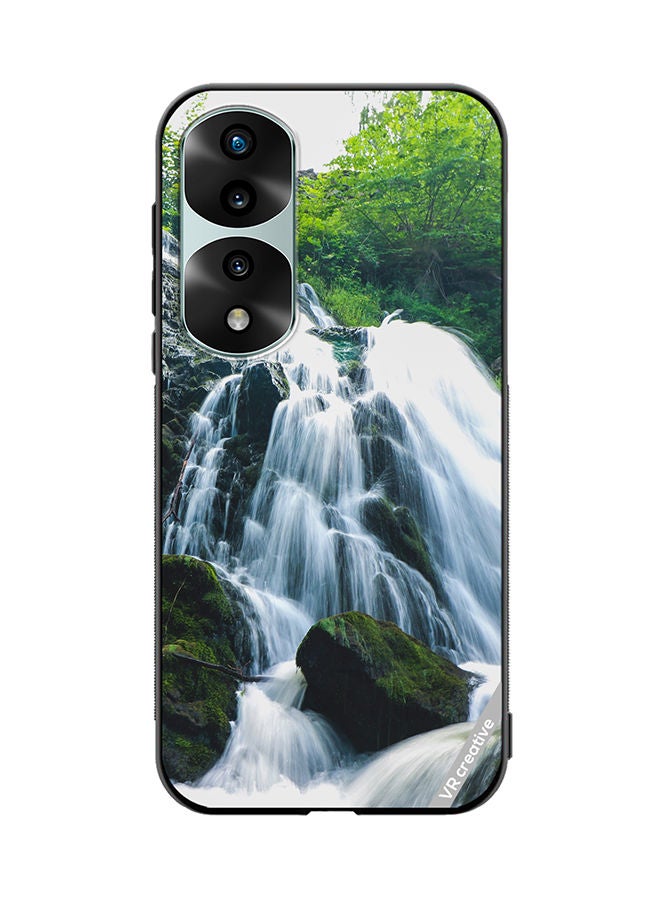 VR CREATIVE Protective Case Cover For Honor 70 Pro Waterfall Design Multicolour - Image 1