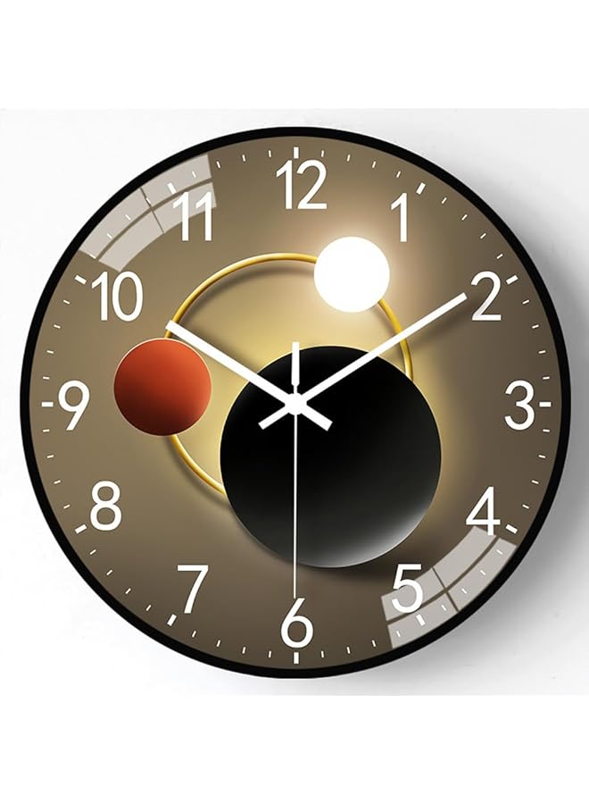 LINJIE Wall Clock 12 Inch Silent Non Ticking Wall Clocks Battery Operated Modern And Stylish Minimalist Metal Wall Clock Suitable For Homes Kitchens Classrooms And School Offices Easy To Read - Image 1